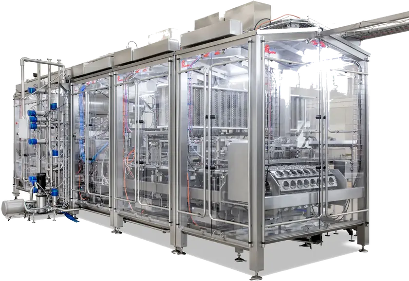 Primodan cup filling and sealing machine